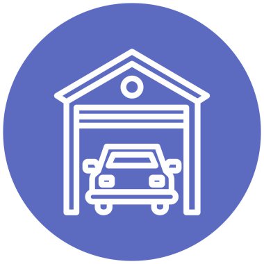 Araba garajı. Web simgesi