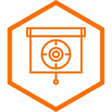 hedef simge vektör illüstrasyonu