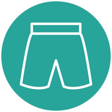 Şort. Web simgesi basit illüstrasyon