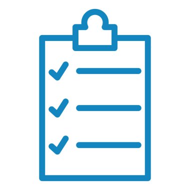 Kontrol listesi. Web simgesi basit illüstrasyon