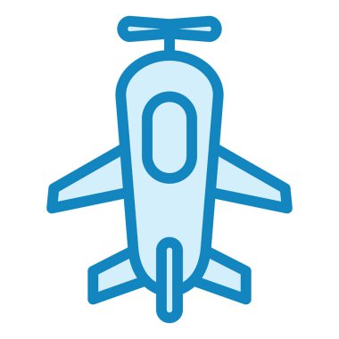 Oyuncak Düzlemi modern ikon vektör çizimi