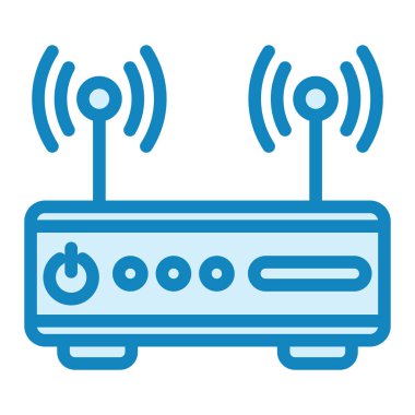 Wi-fi yönlendirici. Basit resimleme