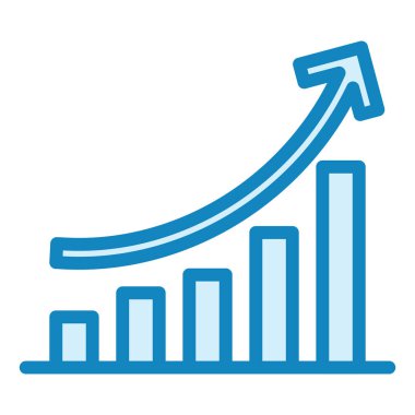 Büyüme. Web simgesi vektör illüstrasyonu 
