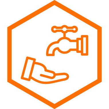 tap vektör simgesi. bicolor düz sembol, turuncu ve gri renkler, yuvarlak açılar, beyaz arkaplan