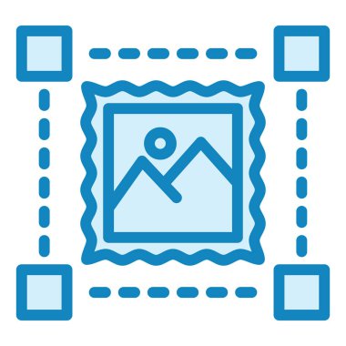 Fotoğraf Düzenleme simgesi, vektör illüstrasyonu