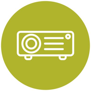 projektör modern simge vektör çizimi