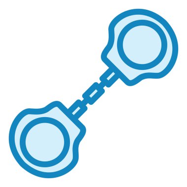 kelepçe ikon vektör illüstrasyonu