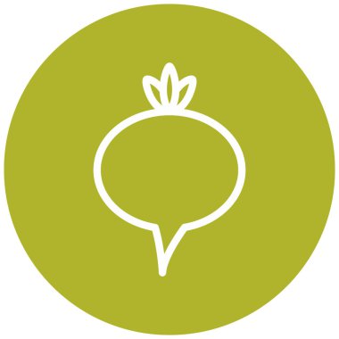 Pancar kökü modern ikon vektör çizimi