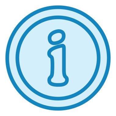 Bilgi. Web simgesi basit illüstrasyon 