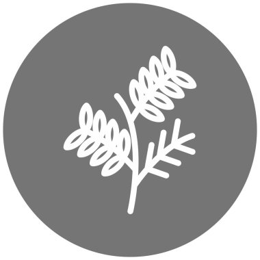 Yaprak. Web simgesi basit illüstrasyon