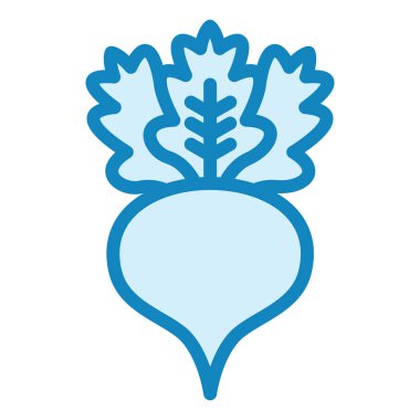 turp simgesi vektör çizimi 