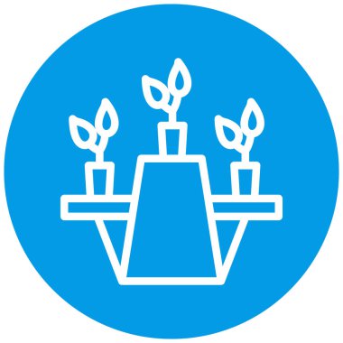 bitki simgesi vektör illüstrasyonu