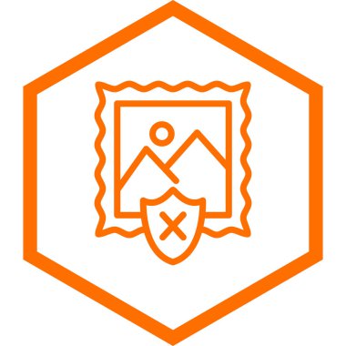 Bir yıldız simgesinin vektör illüstrasyonu