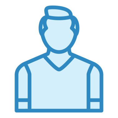 Futbolcu modern ikon vektör illüstrasyonu 