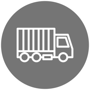 Kamyon. Web simgesi basit illüstrasyon