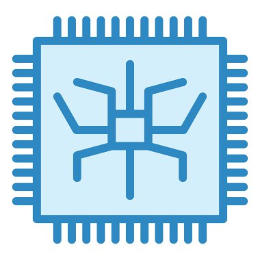 İşlemci. Web simgesi basit illüstrasyon