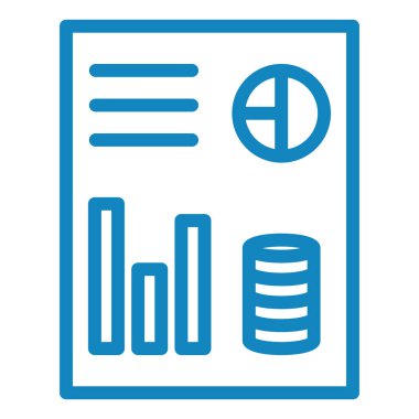 Rapor ver. Web simgesi basit illüstrasyon