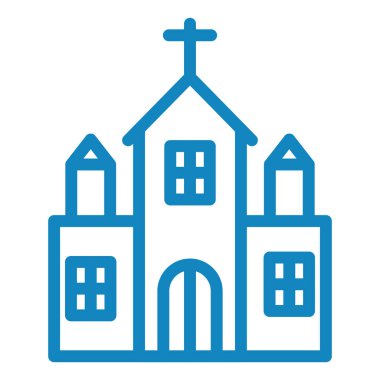 Kiliseye. Web simgesi basit tasarım