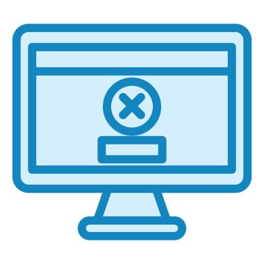 Modern simge vektör illüstrasyonunda hata  