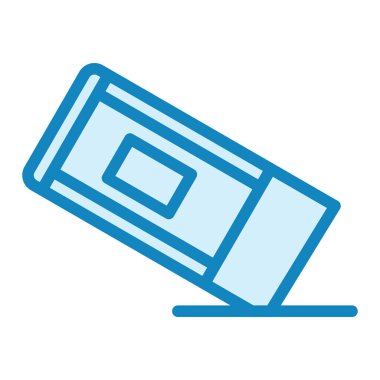 Silgi simgesinin vektör illüstrasyonu