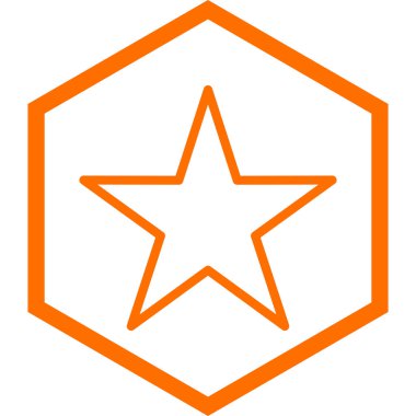 yıldız simgesi, vektör çizimi