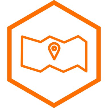 Harita iğnesi. konum simgesi. vektör illüstrasyonu