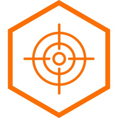 hedef simge vektör illüstrasyonu