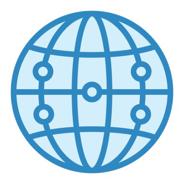 küresel ağ. Basit resimleme