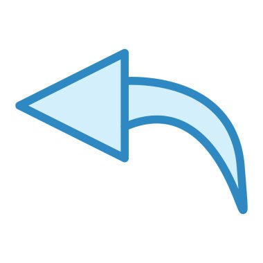 Geri al. Web simgesi basit illüstrasyon