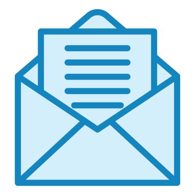 Mektup. Web simgesi basit illüstrasyon