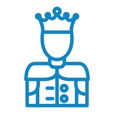 Bir kral simgesinin vektör illüstrasyonu