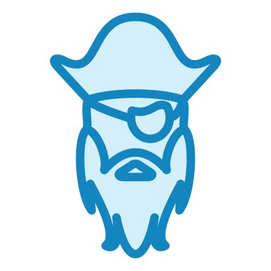 Korsan. Web simgesi basit illüstrasyon