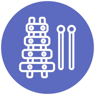 davul. Web simgesi basit illüstrasyon