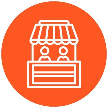 Dükkan. Web simgesi basit illüstrasyon