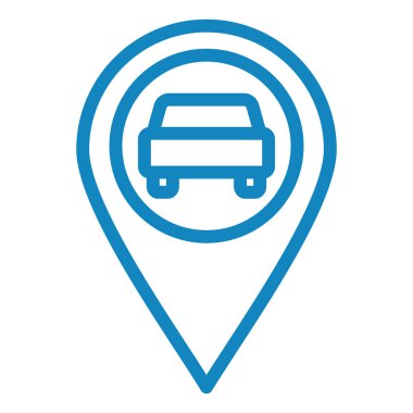 araba konumu vektör simgesi