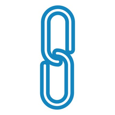 Zincir simgesi. Vektör çizim