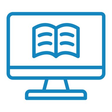 Kitap. Web simgesi basit illüstrasyon