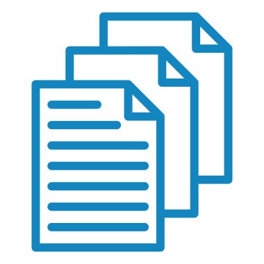 Belge. Web simgesi basit illüstrasyon