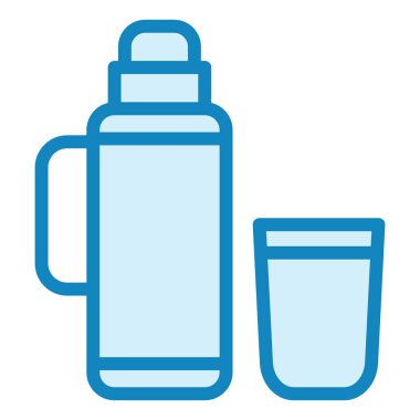 Termos Matarası modern ikon vektör çizimi  