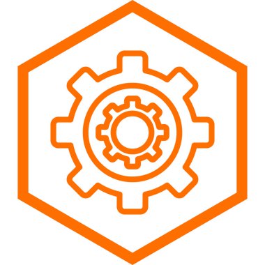 dişli simgesi vektör illüstrasyonu