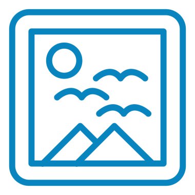 Fotoğraf için bir çerçevenin vektör illüstrasyonu