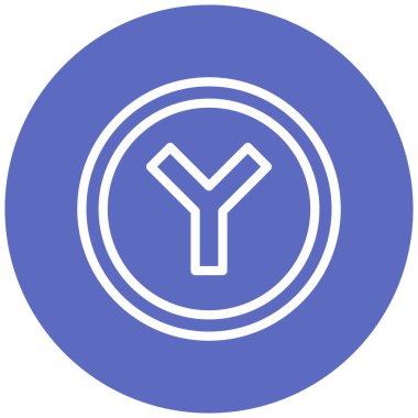 Yol simgesi, vektör illüstrasyonu