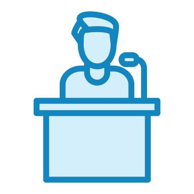 Konuşma simgesi, vektör illüstrasyonu