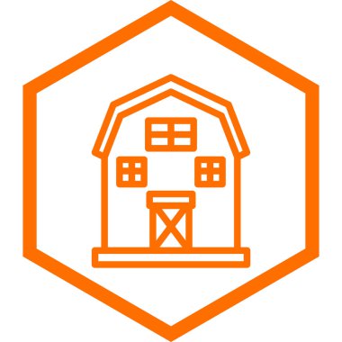 ahır simge vektör çizim