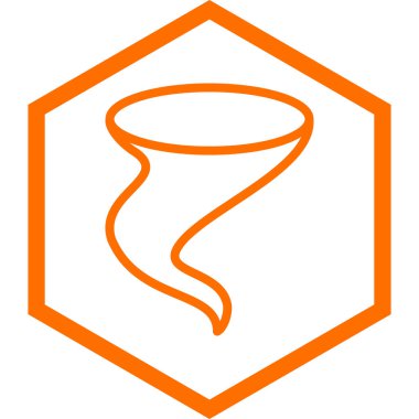 turuncu ok simgesi. biçim iki renkli düz sembol, düz mavi renkler, yuvarlak açılar, beyaz arkaplan.