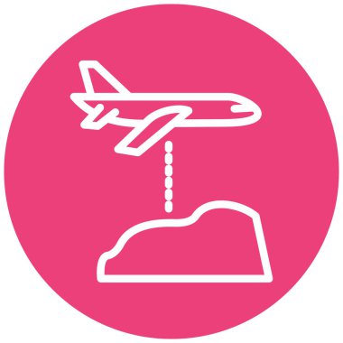 uçak ikonu vektör illüstrasyonu