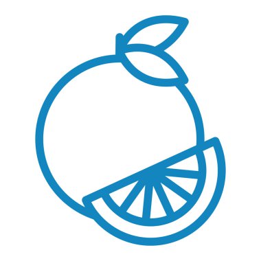 limon vektörü ince çizgi simgesi