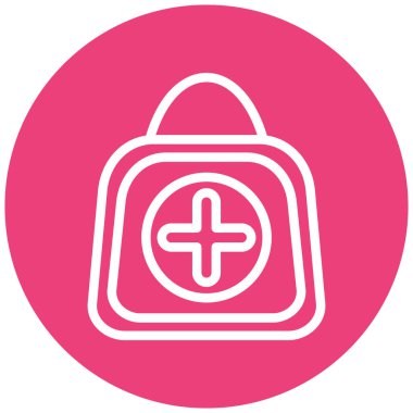 Hastane vektör simgesi modern basit illüstrasyon