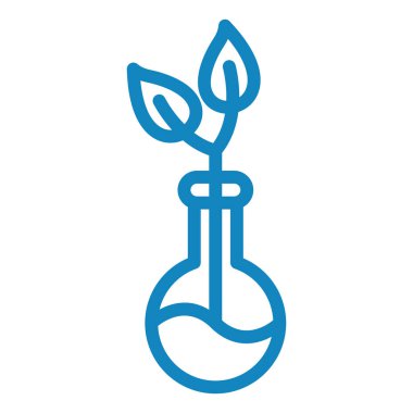 Bir bitki simgesinin vektör illüstrasyonu