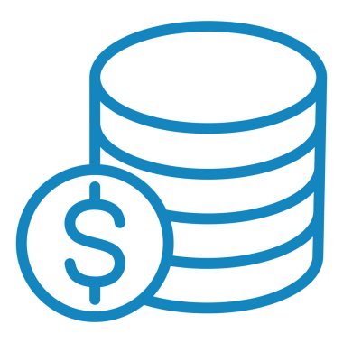 Dolar. Web simgesi basit tasarım